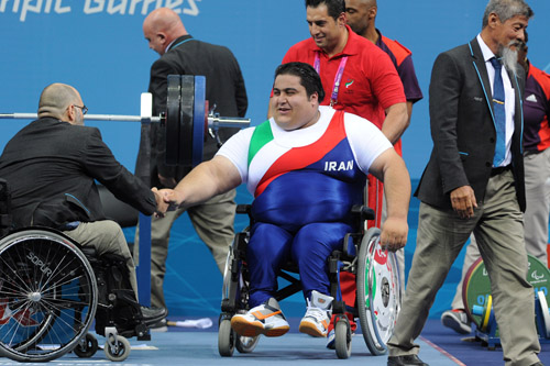 
سیامند رحمان در بازیهای پارالمپیک لندن 2012
